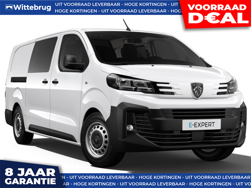 Peugeot e-Expert EV L3 Dubbel Cabine 75 kWh